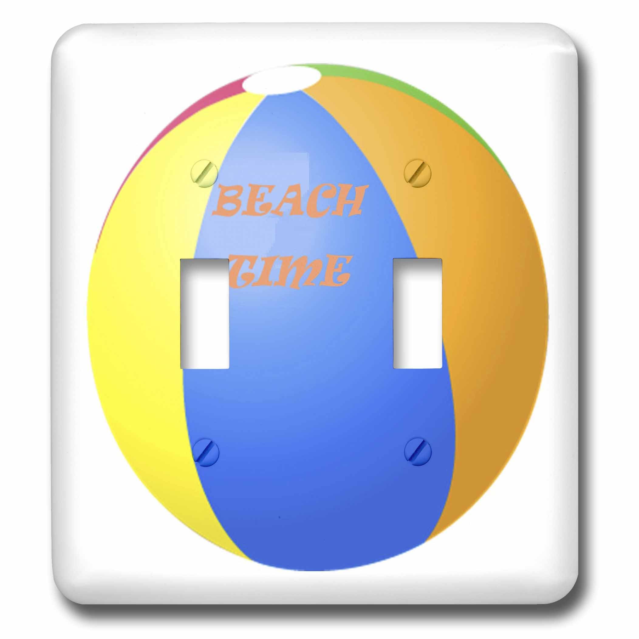 Interrupteur à bascule chambre enfant Time Beach Ball 3dRose lsp_43698_2