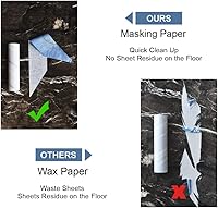 Vista 5 de Layers Large Mega 10in Wide Roller 75 Sheets, 2 Pack Wide Refills with 4-Foot Extendable Handle