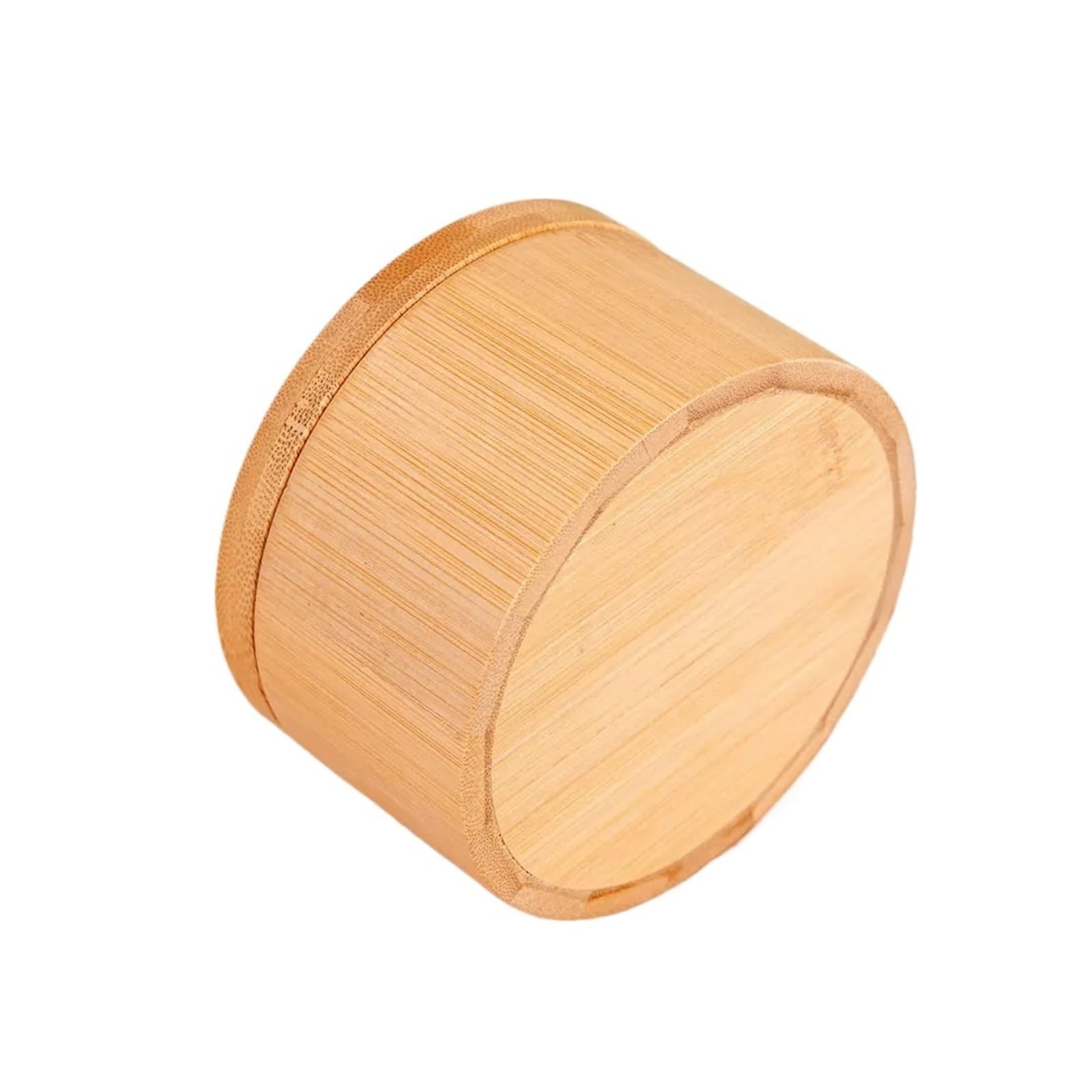 Generisch Bambus-Salzkeller mit magnetischem Drehdeckel, kleines Gewürz for Aufbewahren von Pfeffer, Zucker, Kräutern(Small)
