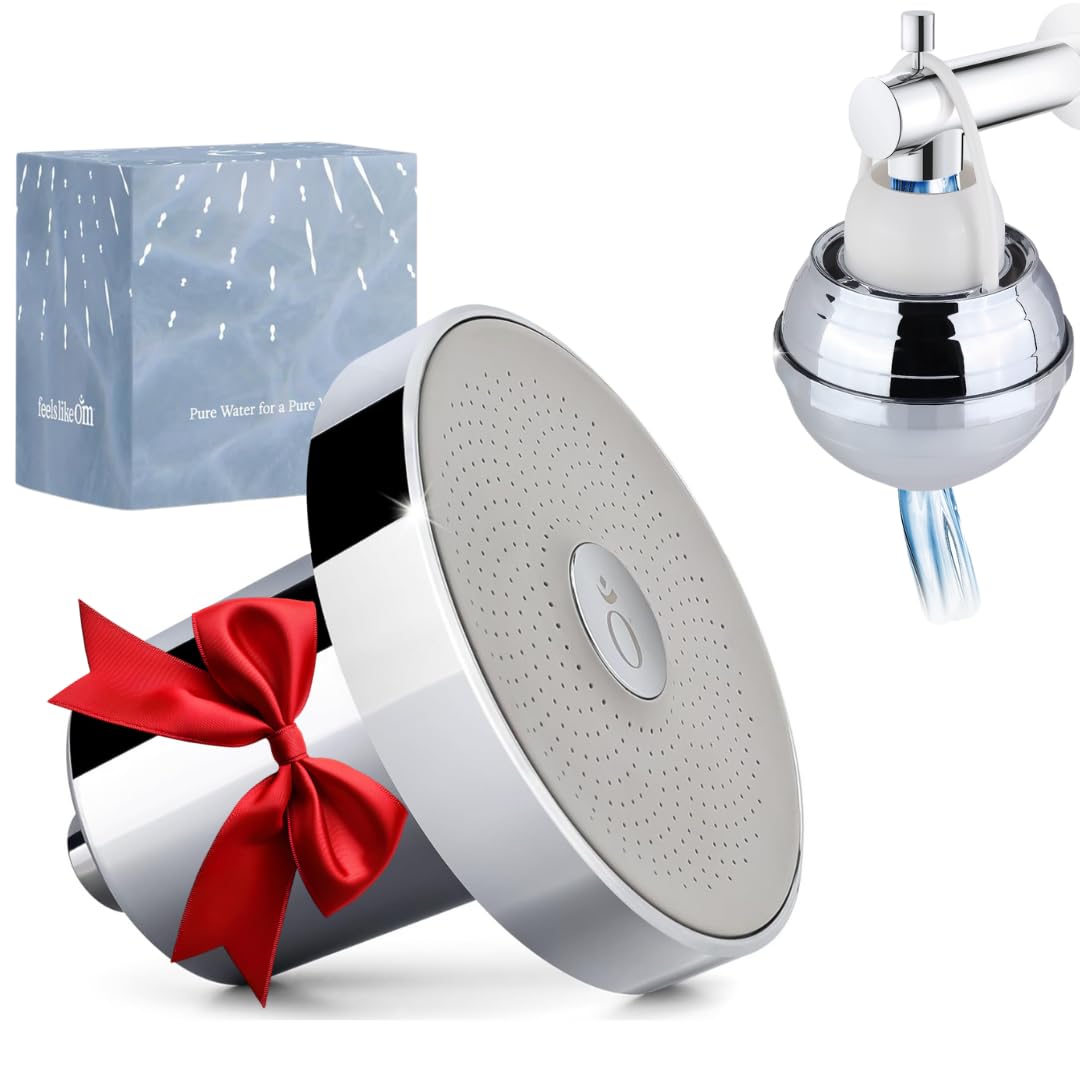 Shower Head Filter with Water Softener Includes Filters to Remove Toxic Chemicals + 10-Stage Bath Filter for Hard Water and Chlorine