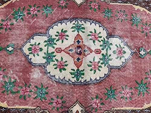 Best Quality Red Colors Turkish Rug, Organic Wool Anatolian Rug, Home Decor Vintage Caret, Soft Colors Turkish Rug, Living Room Decorative Turkey Rug #TOP4