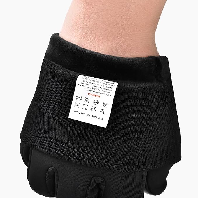 Guantes de Invierno Táctiles Negros para Hombre y Mujer miniatura 3