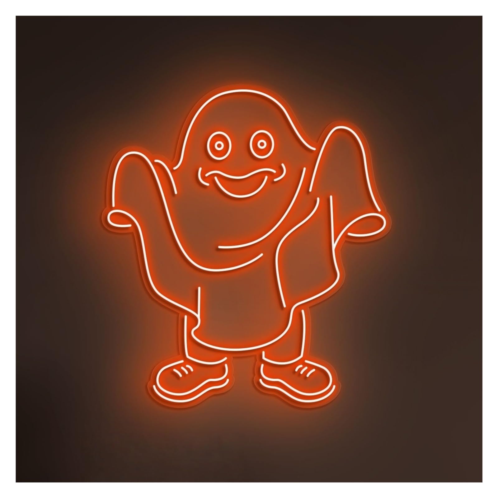 RONGCH Hanging Art Signs Ghost Neon Sign, Suitable for Game Room Decor with Brightness Adjustable 50cm