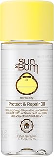 Revitalizing Hair Oil UV & Heat Protectant Treatment - 1.7 oz | Lightweight, Strengthens and Hydrates, UV Protection Against Heat Damage and Sun Rays, Enriched with Jojoba Oil