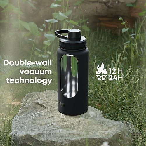 Miniatura 4 de Smartshake Bohtal Botella de agua aislada de 32.5 fl oz32 onzas, botella de agua de acero inoxidable duradera, botella de agua a prueba de fugas,