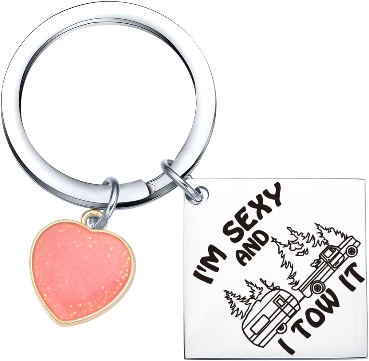 Camper Gifts For Women Men Traveler Keychain Caravanner Keychain Travel Trailer Jewelry BFF Gifts
