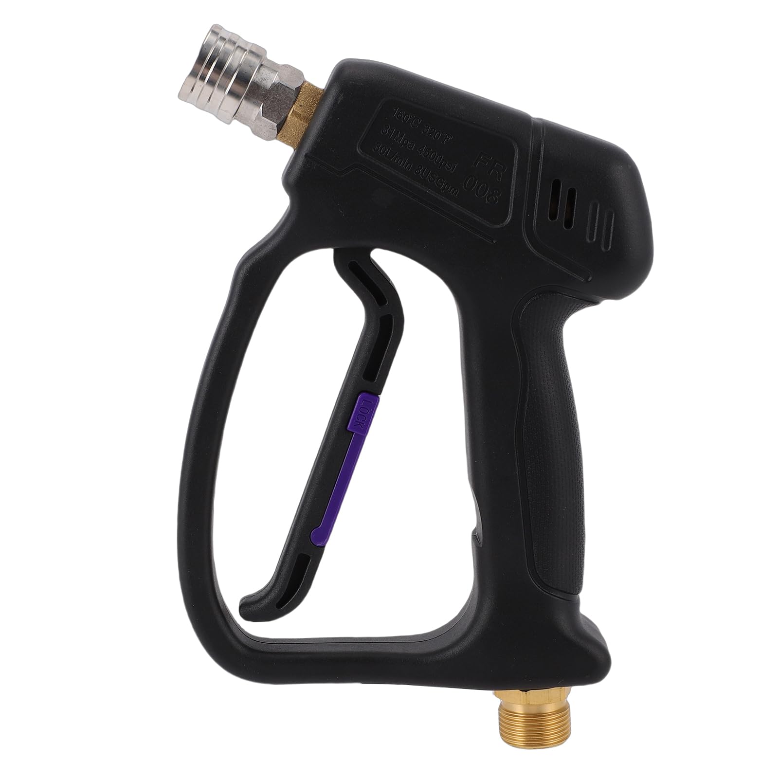 Pistolet nettoyeur haute pression M22 14mm laiton avec 5 buses pour voiture