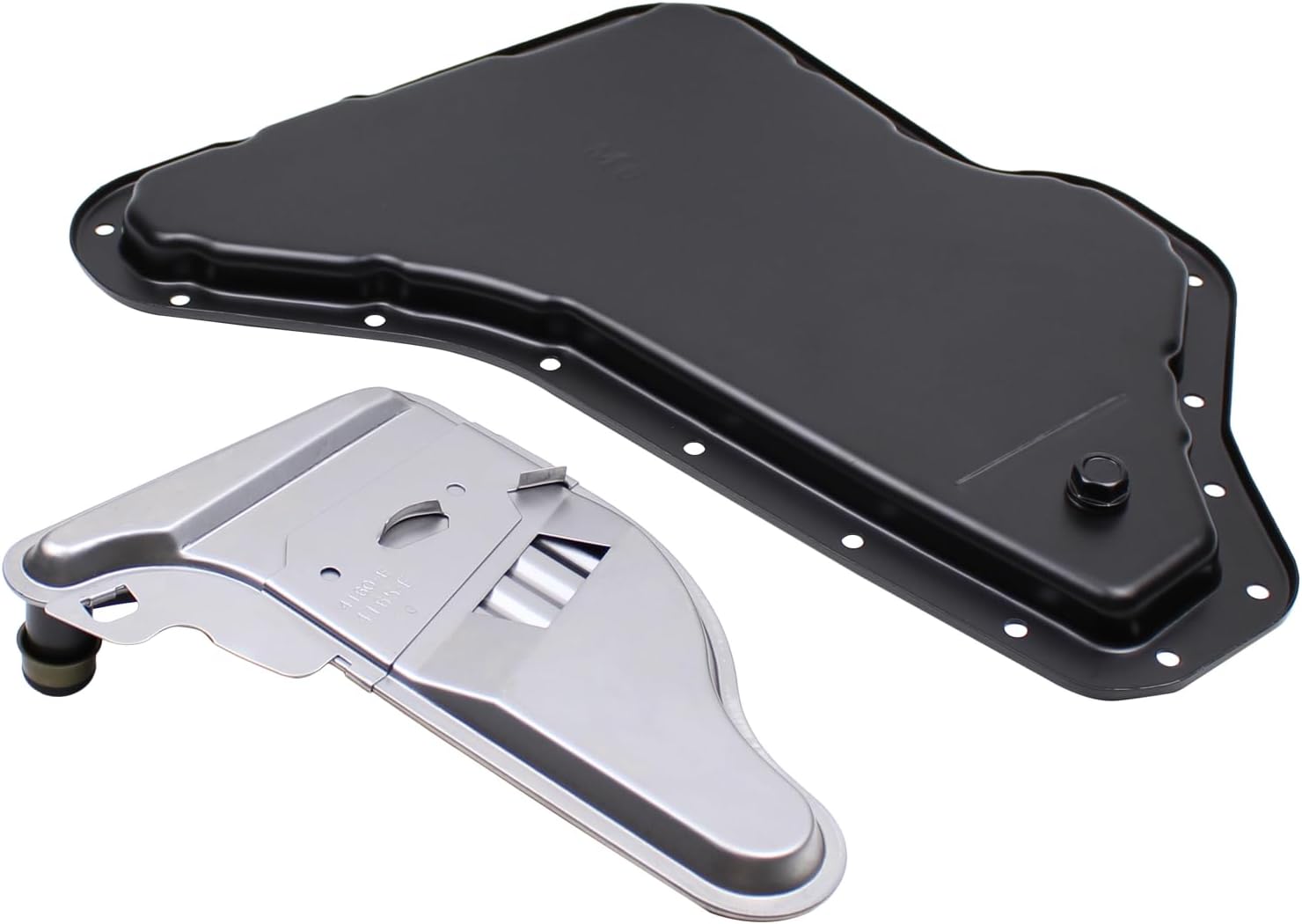 MOTOKU Auto Transmission Oil Pan and Drain Plug w/Trans Filter Gasket Kit for Chevrolet Impala Malibu Monte Carlo Buick Oldsmobile Pontiac Saturn 4T60E 4T65E