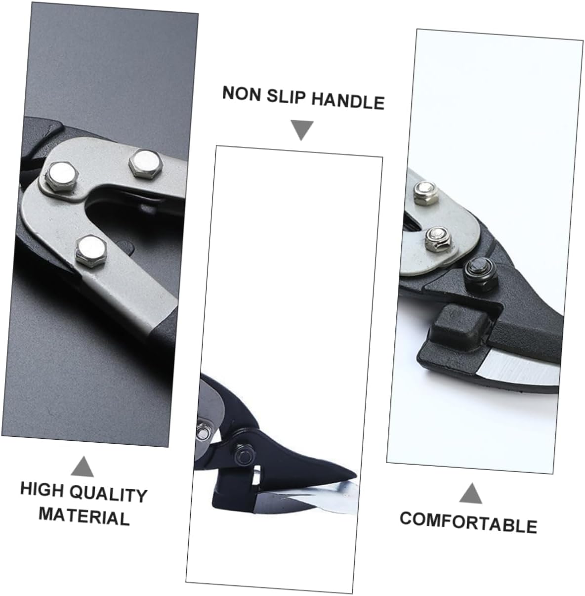 Heavy Duty Iron Sheet Cutting Shears Versatile Tin Snips for Garden Pruning Wire Cutting Anti-skid Handle Blade
