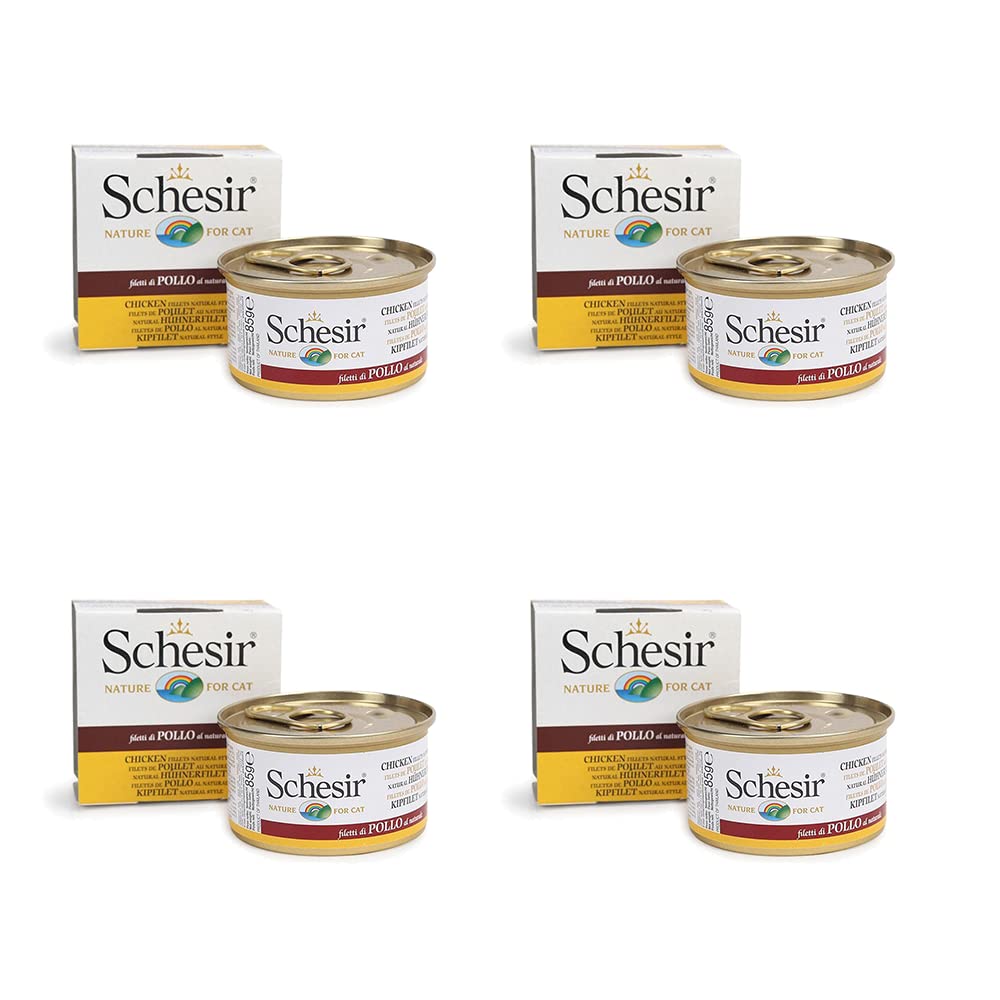 Schesir Nature Chicken Fillets & Rice Canned Wet Cat Food - 85g Each - Pack of 4 (B0BR9CFCYR) Amazon Price History, Amazon Price Tracker
