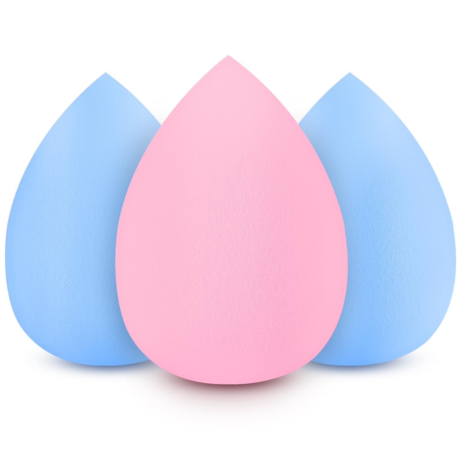 Makeup Sponge Set, 3-Pack Beauty Makeup Sponges for Foundation, Flawless Make Up Sponge for Concealer, Liquid, Cream and Powder