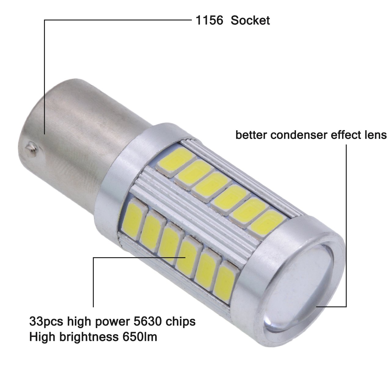 Super Bright 5050 Smd Bulbs Katur Super White 1156 Ba15s 1141 1095 7506 