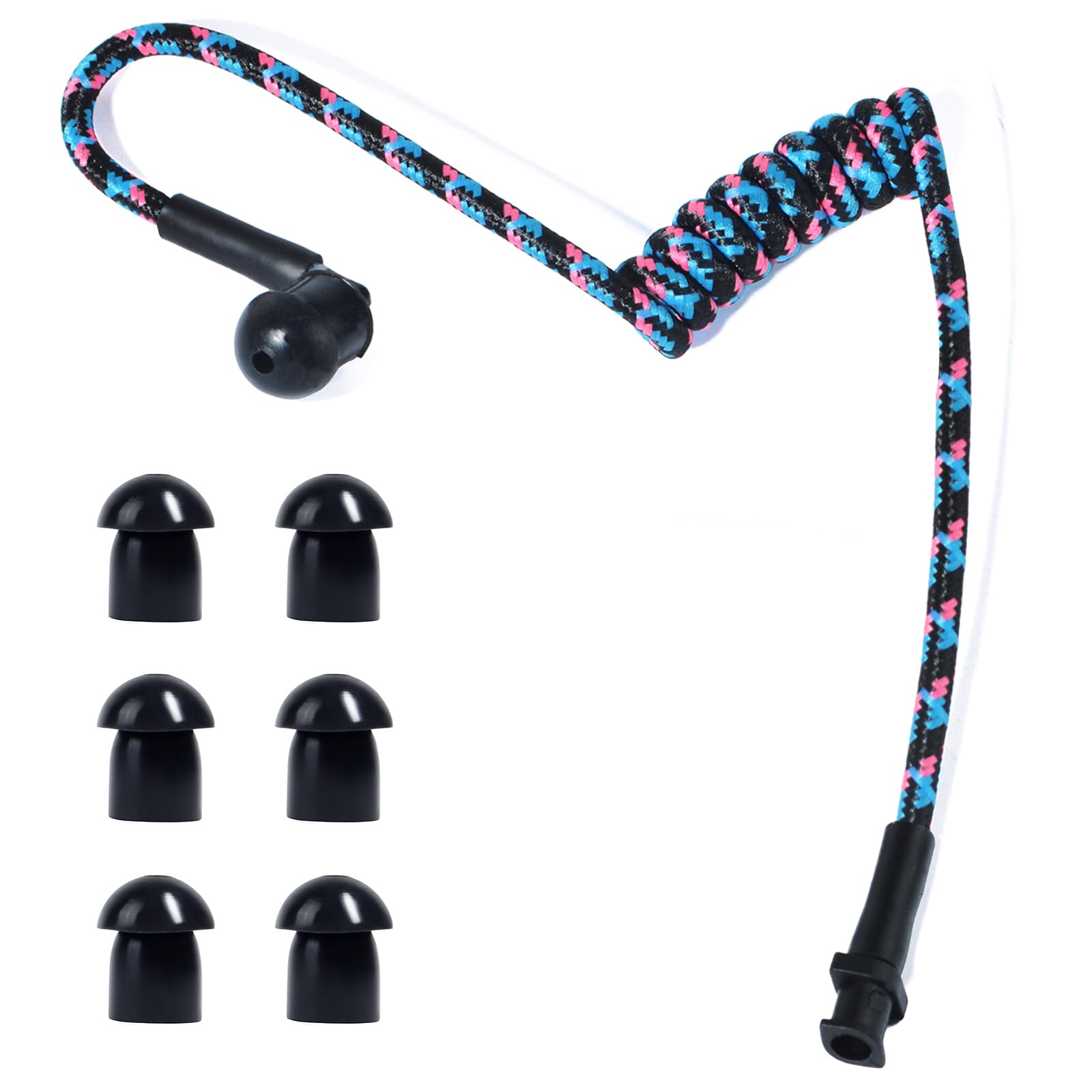 HYS Tubo acústico de Nailon. Accesorios para radiocomunicaciones, para Auriculares de policía de Seguridad (Negro) — view 9