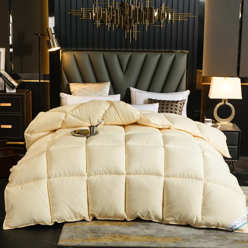 Odot Couette sans Housse 10.5 Tog (CS98 Beige/Jaune,150 * 200CM)