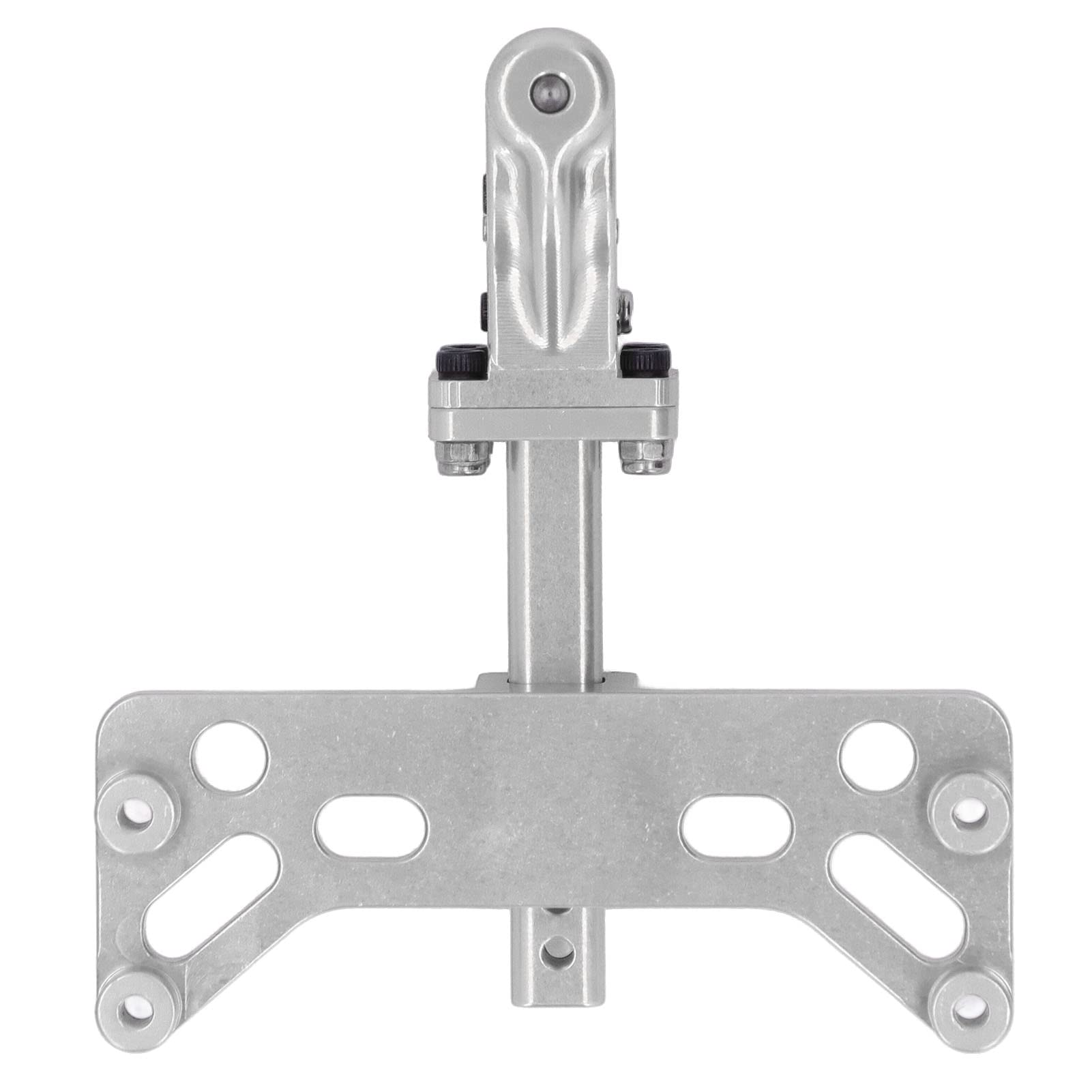 SCX6 1/6 wspornik zaczepu przyczepy, hak holowniczy ze stopu aluminium do samochodu zdalnie sterowanego, regulowane wyposażenie trakcyjne pojazdu z wciągarką (Srebrny)