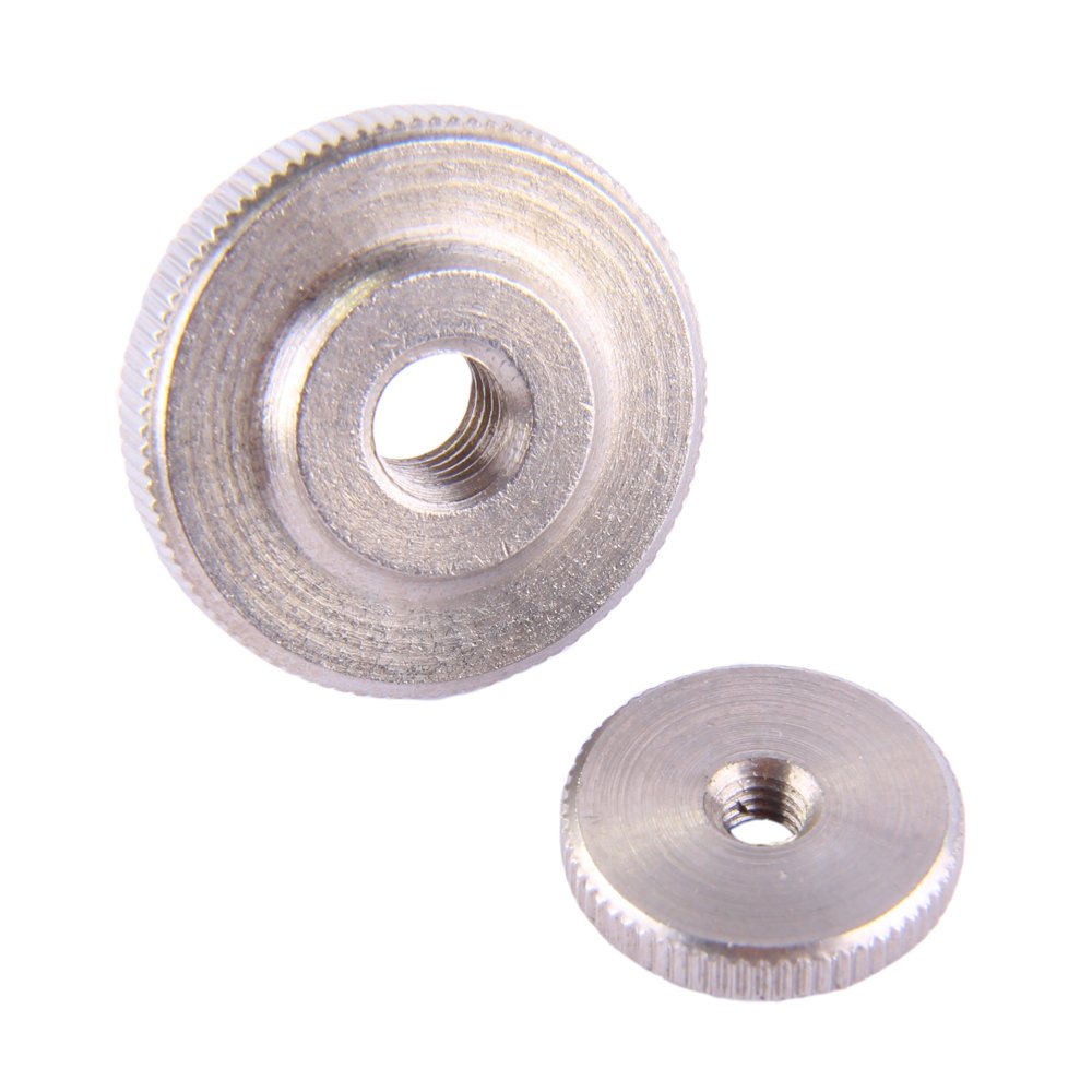 Dadi Zigrinati Piatti DIN 467 | M10 | Acciaio Zincato | 5 Pezzi | Serraggio Senza Attrezzi - Foto 9