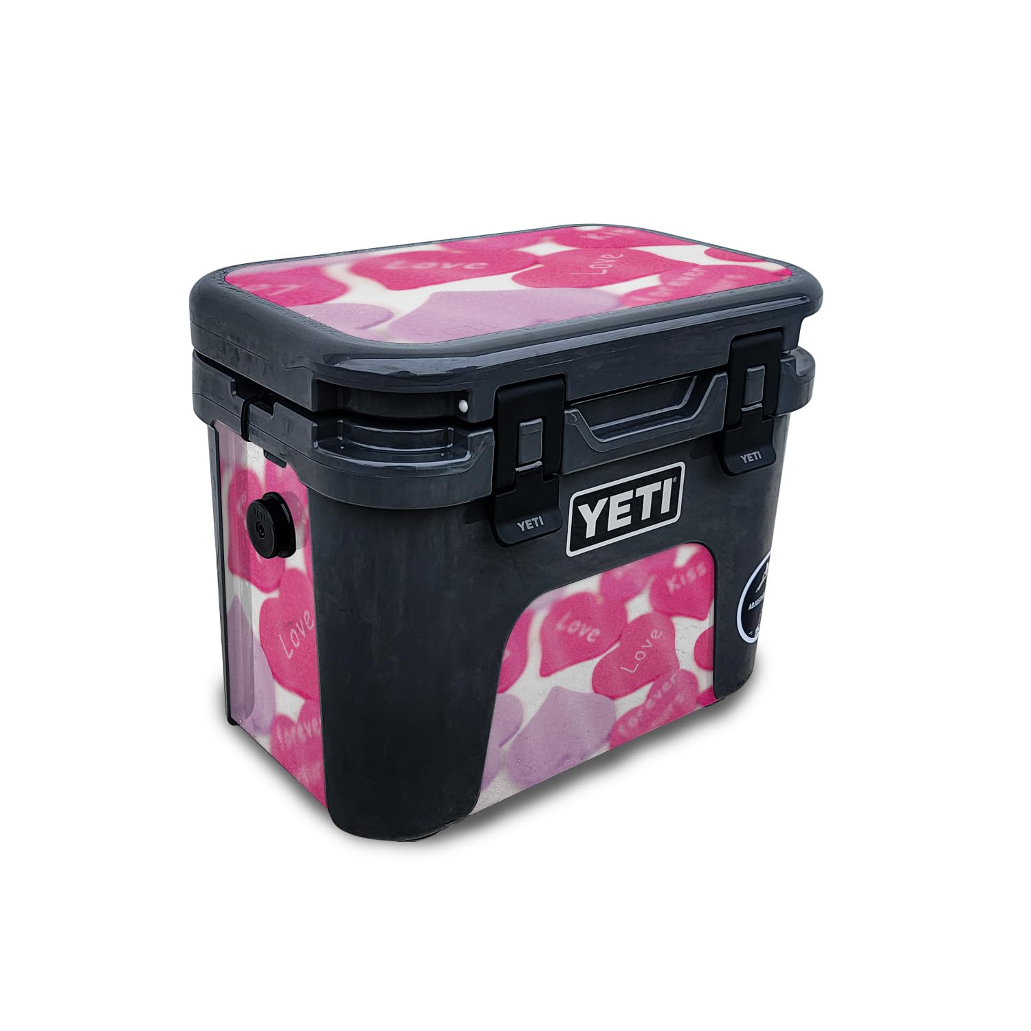 Glossy Glitter Skin Compatible with Yeti Roadie 15 Hard Cooler - Love and Stuff - Premium 3M Vinyl Protective Wrap Decal Cover - Easy to Apply | Crafted in The USA by MightySkins