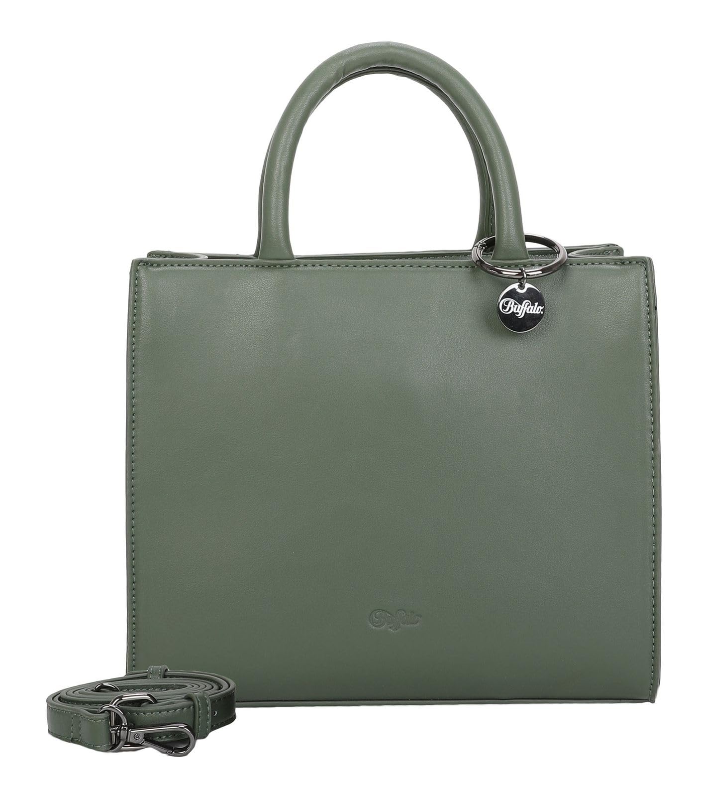 Buffalo Women Big Boxy Muse Dark Green Shopper, dunkelgrün, One Size
