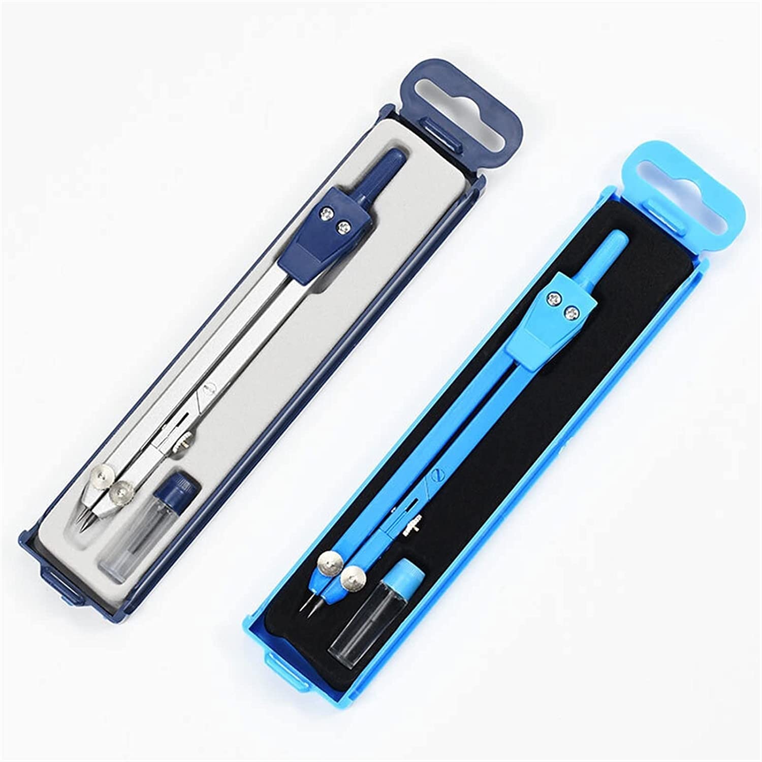 AKAZI Kompass-Set Professioneller Geometrie-Kompass – Kompasse Zeichenwerkzeuge Zeichen-Mathe-Kompass-Set, for Zeichenschule Holzbearbeitung (1 PC) Geometrie-Set (Color : Color 1) (Color 1)