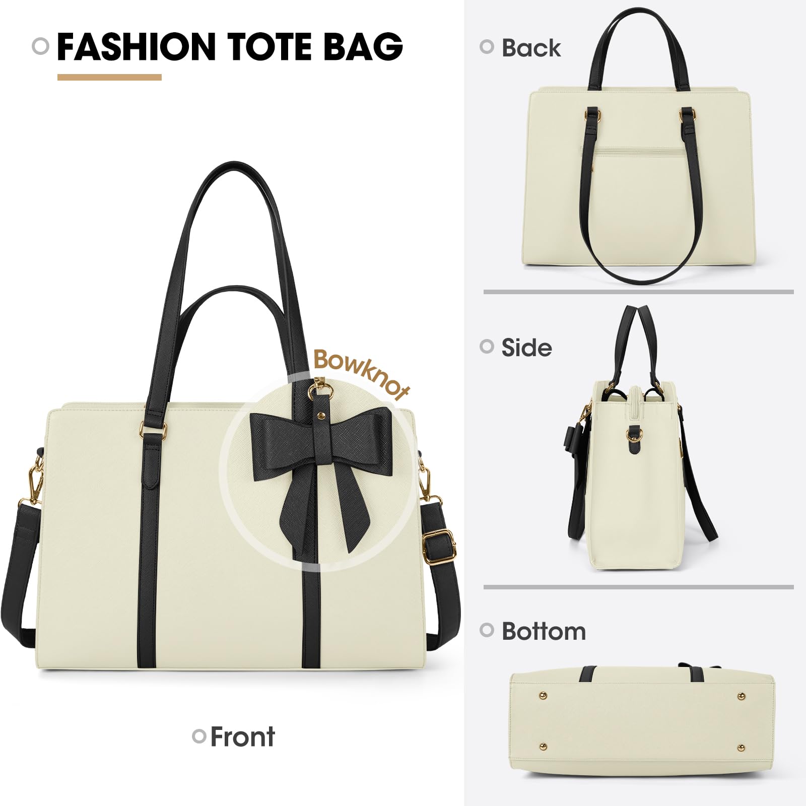 Borsa per computer portatile da 15,6 pollici borsa tote bag in pelle impermeabile valigetta per computer professionale business ufficio borsa da lavoro