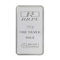 Bangalore Refinery 999 Purity Silver Bar cum Coin 100 Gram