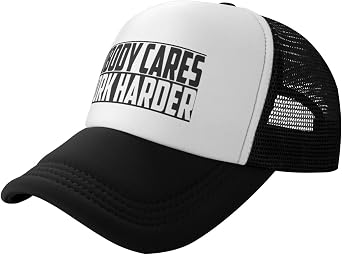 Nobody Cares Work Harder Motivational Quote Funny Gifts Trucker hat Women Mesh Baseball Cap Sun Hat Men Dad Hat Black