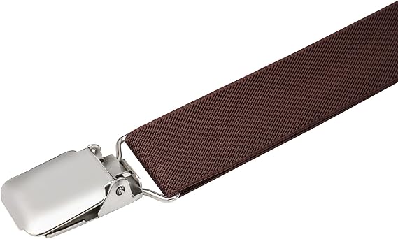 Suspenders for Men Elastic Adjustable with Strong Clips 1.4 Wide