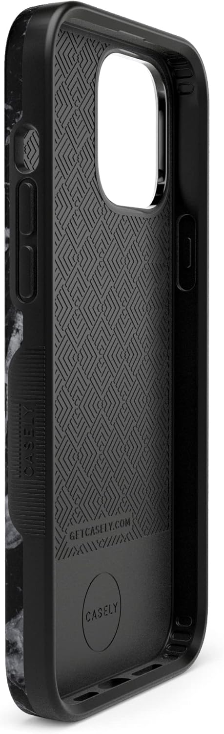 Casely iPhone 14 Pro Max Case | Black Pearl Marble | Bold Protective Design | Compatible with MagSafe