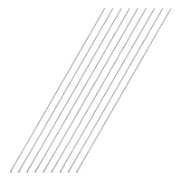 Vista 112 de uxcell Varilla redonda sólida de acero inoxidable 304 de 0.197 in x 5.906 in para manualidades de bricolaje - 10 piezas