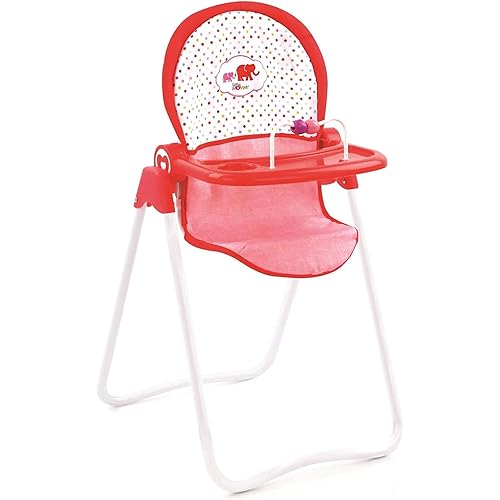 Snacky Doll High Chair (D92889), Front Feeding Tray with Toy Bar and Bottle Holder, Tilted Seat Function Allows Baby Doll to Nap - Fits Dolls up to 21 inches, Age 3+