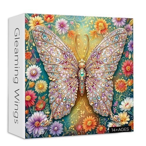 Butterfly Puzzles for Adults, Flower Puzzle 1000 Pieces Animal Plant