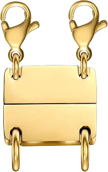 OHINGLT Layered Necklace Clasp 18K Gold and Silver Necklace Separator for Layering, Multiple Jewelry Clasps and Closures for Women