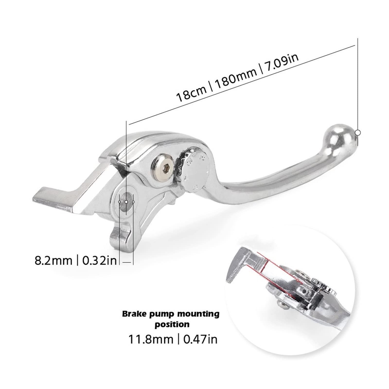 TIANYUAN Maniglie Moto Leva Freno Anteriore Per HON-DA MSX 125 Grom CB500F CBR500R CBR 125R/150R/250R/300R CB 125F/300F/400F/500F CB500X Set leve freno e frizione (Colore : B)