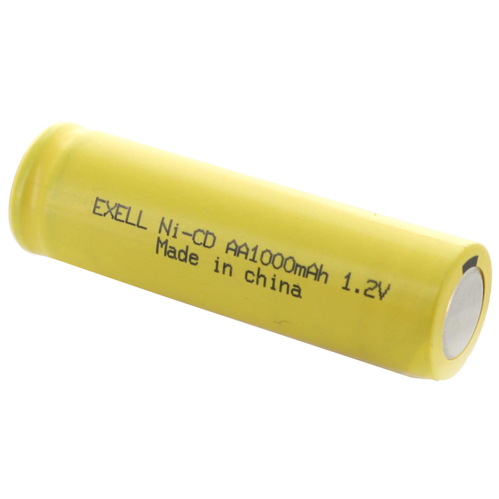 (36-Pack) Exell Nickel-Cadmium Button-Top Cell Rechargeable Battery for Solar, Outdoor, and Garden Lights (Exell AA, 1.2 Volts, 1000mAh)