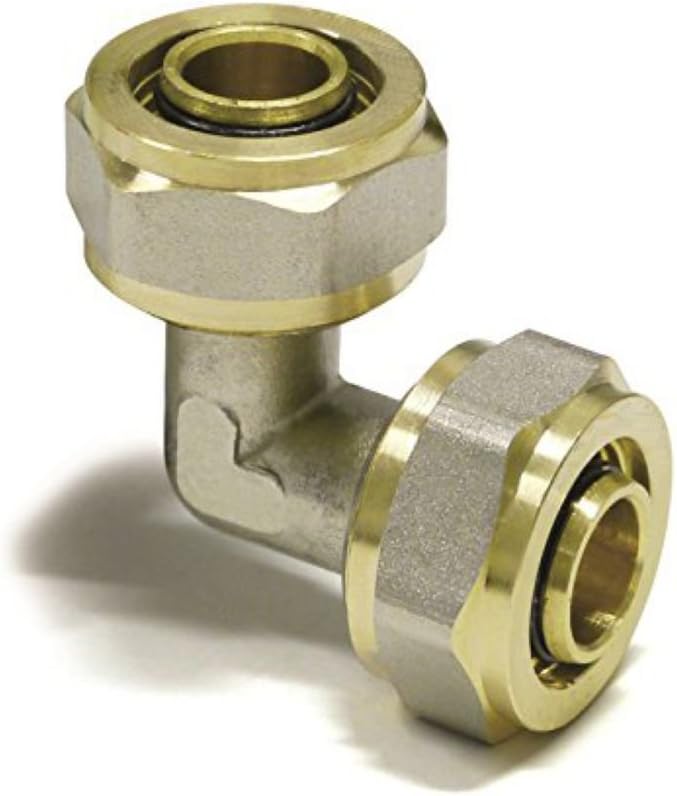 Elbow 16mm - 16mm Connector Compression for PERT-AL-PERT or PEX-AL-PEX Pipe (1)