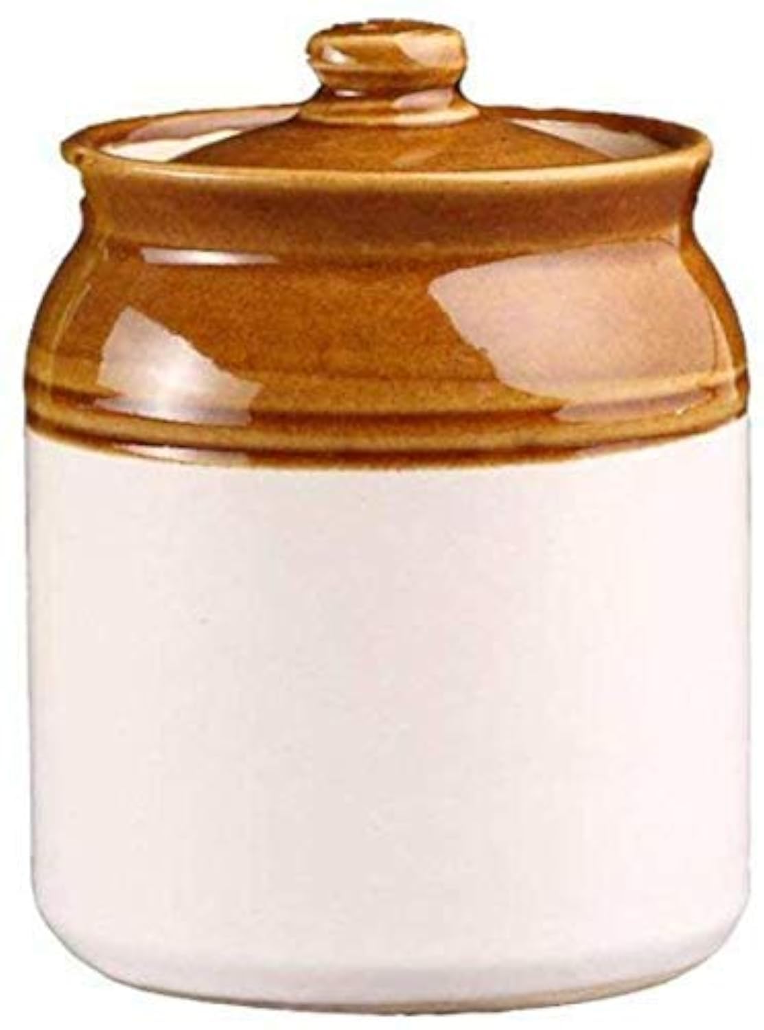 Ceramic Pickle Martban for Dining Table with Lids & Holder Pickle storage for Storage | Achar Handi | Ceramic storage for Kitchen Storage & Dinning table Set of 1 - Medium (500Ml)