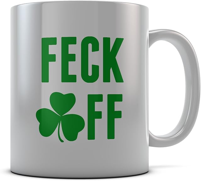 Daytripper Printed Feck Off Irish Novelty Mug