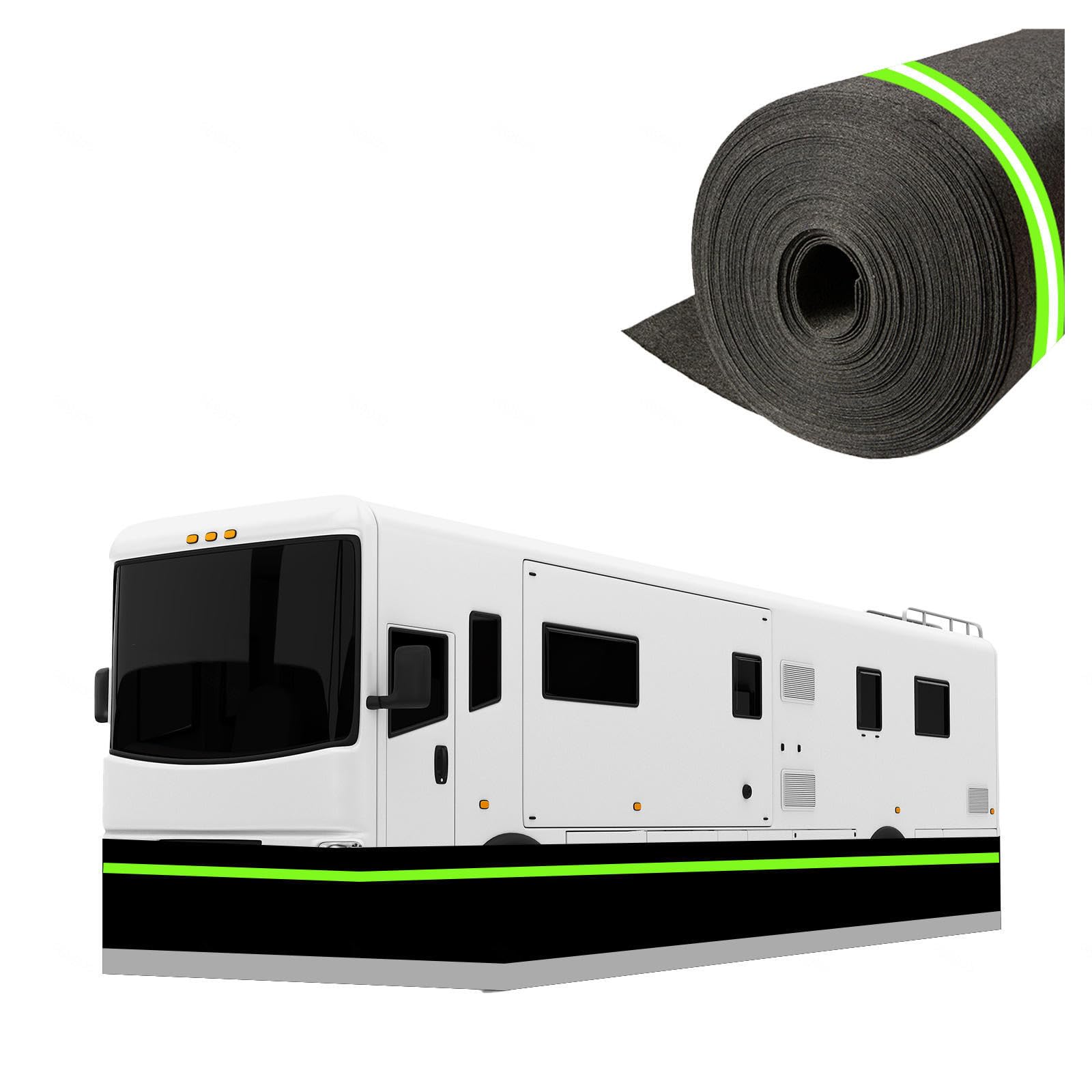 Faldón para caravana/autocaravana para Invierno, 31 cm de Alto, Exterior de casa móvil, Malla de Hierro en la Parte Inferior, almacenamiento y organización, 22 m