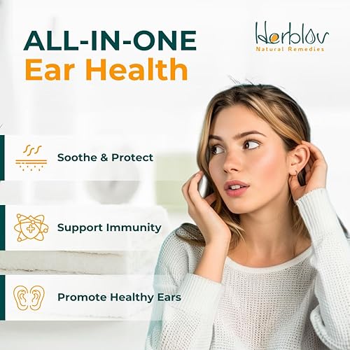 Miniatura 7 de Aceite orgánico para el oído para infecciones de oído – Gotas naturales para la prevención de infecciones, eliminación de orejas de nadador y cera –