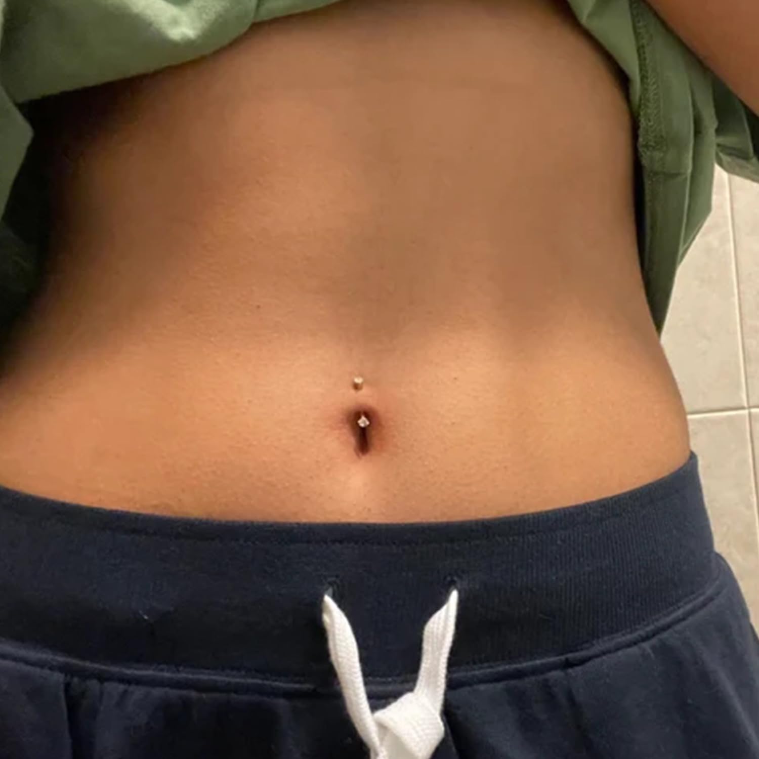 Ocptiy 16G Eyebrow Rook Piercing Jewelry 316L Surgical Steel Vertical Labret Lip Studs Curved Barbell Small Belly Button Ring Daith Earrings Piercing Jewelry 3mm Top CZ / 6mm 8mm 10mm Bars - Image 7