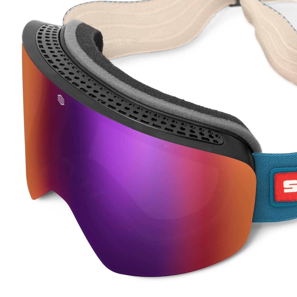 SIROKO - Snowboard- und Skibrillen für Kinder GX TreasureBlau/Beige