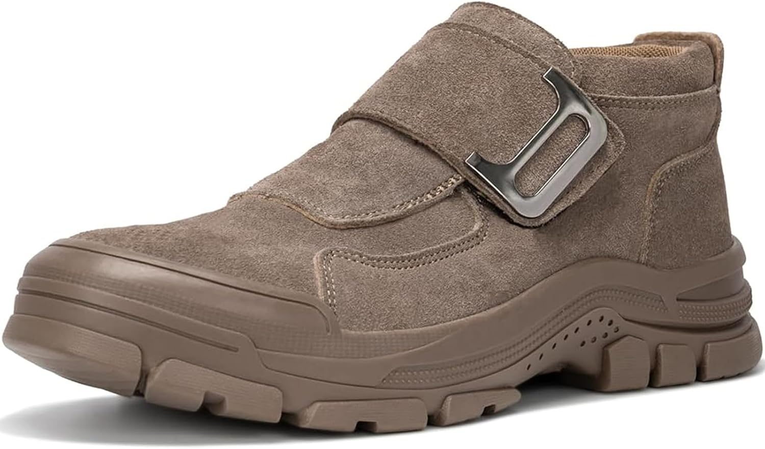 Hogent Welding Work Boots for Men Slip on Steel Toe Shoes for Men Soft Comfortable Safety Boots Mens Work Boots Indestructible Puncture Proof Construction Boots for Men Safety Toe Footwear for Welder