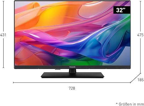 Panasonic TV-32S50AEZ S50A series 32 inch HD LED Smart TV 2024 Fire TV HD Color Engine HDR Alexa voice control gaming mode media player for ONE exceptional visual experience [energy class E]