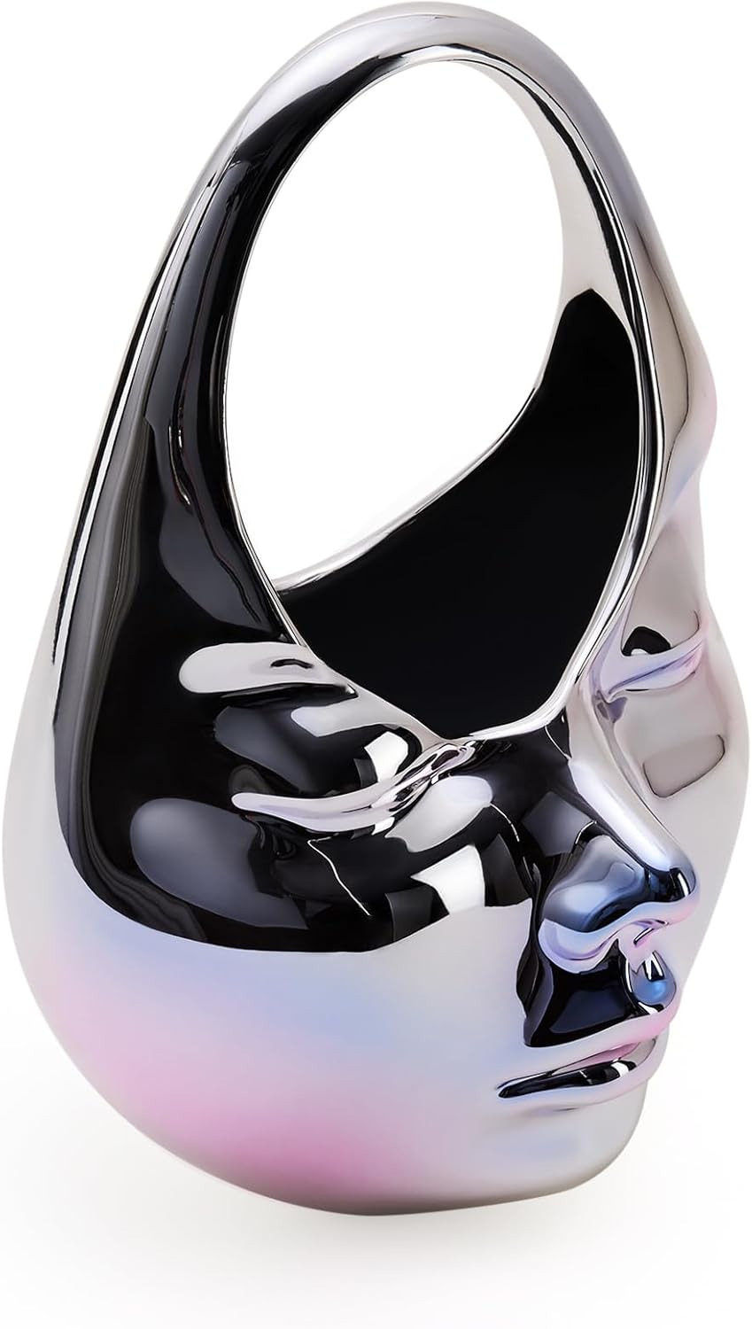 JW PEI Women's Lillian Face Crescent Top Handle Bag - Silver - Image 7