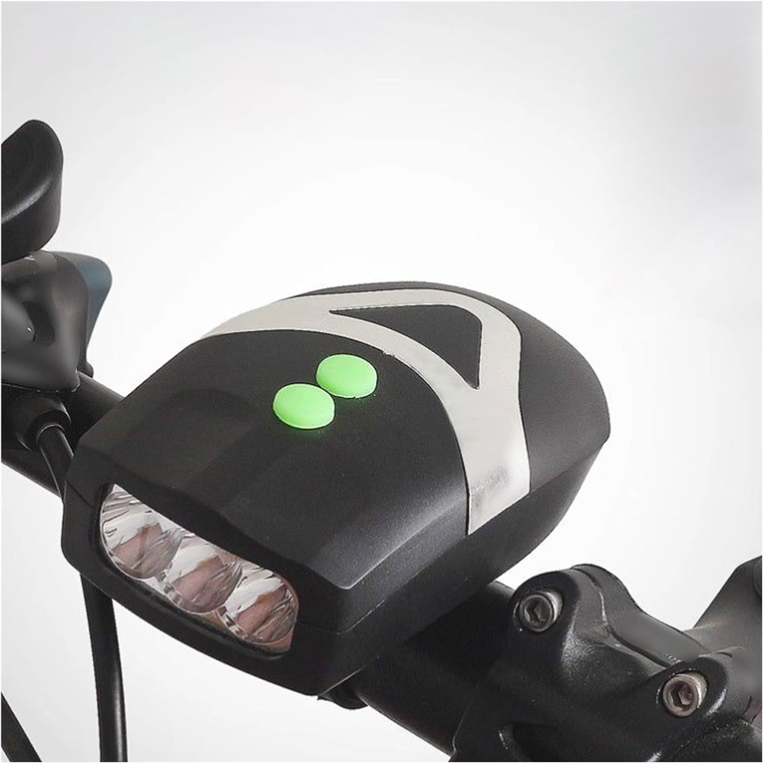 Compact Plastic Bicycle Bell Mountain Bike with Headlight Bell Mini High Decibel Electronic Horn Handlebar Diameter: 2.6cm Easy Installation