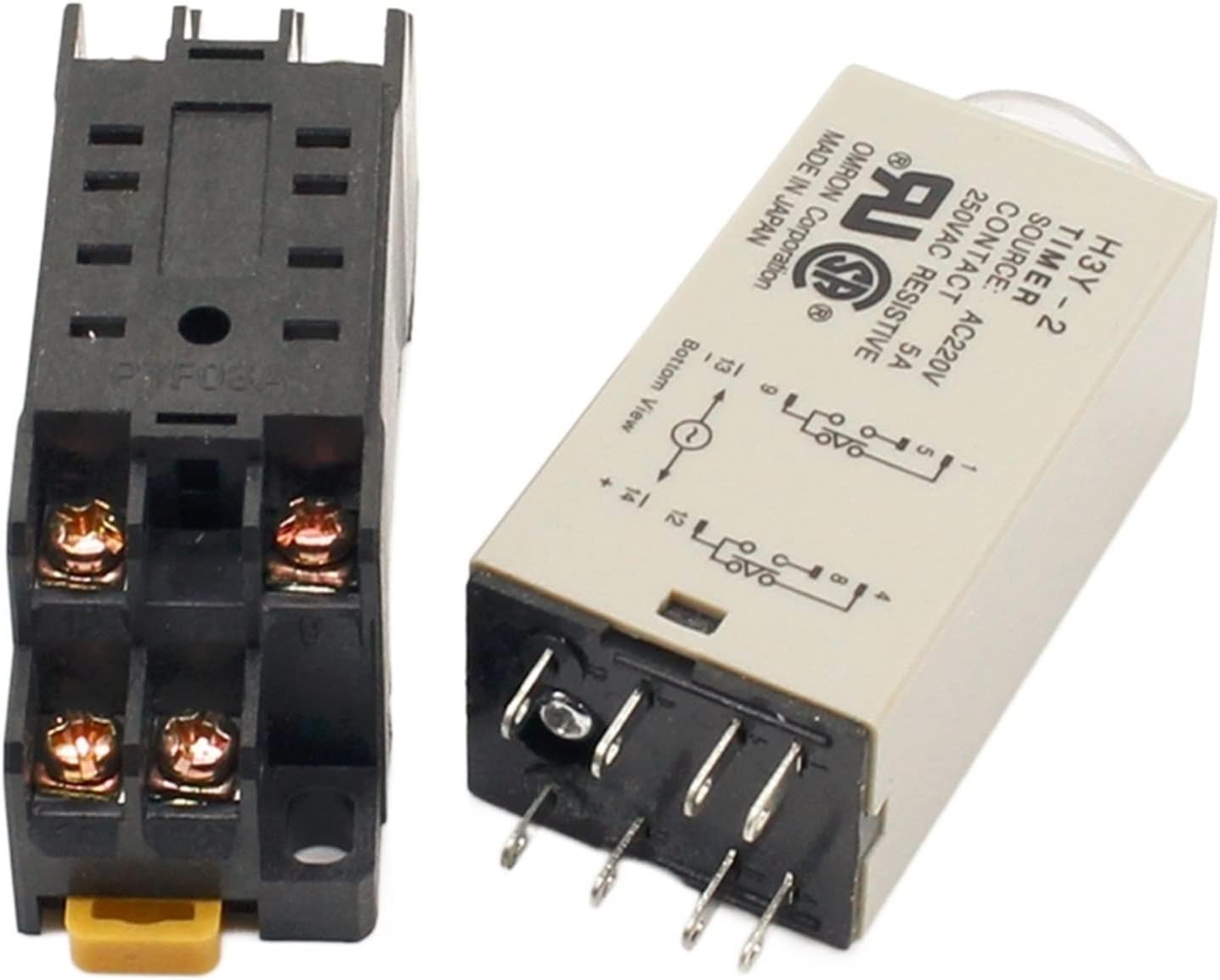 AC DC 110 V 220 V 24 V 12 V H3Y-2 Relè Temporizzato Min Secondi - Foto 9