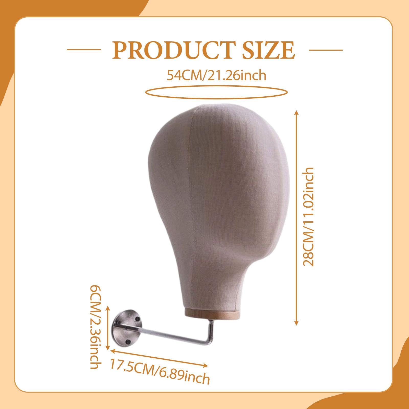 Testa di Manichino Da Donna Espositore Da Parete Supporto per Cappelli E Porta Parrucche Multiuso per Esposizione Adatto per Vetrine di Negozi Saloni, Style a