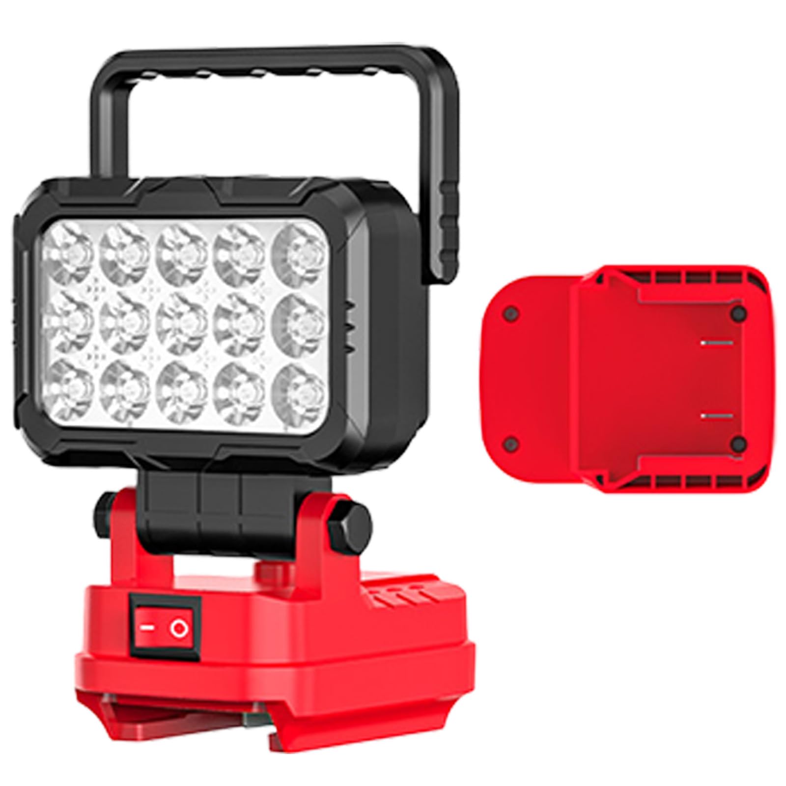 Compact 1500Lumen Rechargeable LED Work Light with Uniform Illuminations and Battery Protections LED Illuminators Rechargeable Work Light