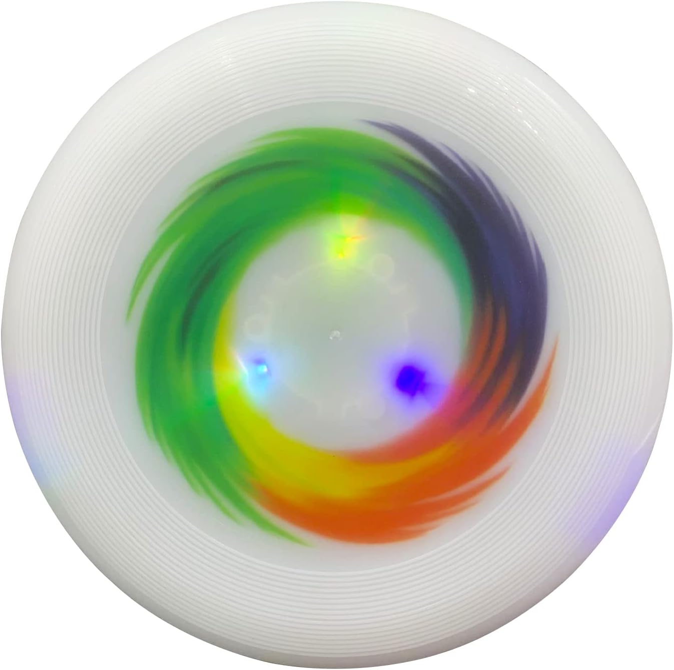 FUDOSAN LED Flying Disc Ultimate Light Up Sport Disc Glow in The Dark Durable and Long Flight