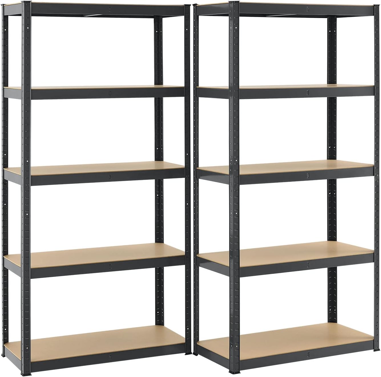 Shelfplaza® 180x90x60cm Home étagère D'angle Galvanisé/Etagere Angle En Metal 5 Niveaux/etagères D'angle Avec Capacité Charge 175kg Par Niveau/Etagere D'angle Comme Etagere Rangement